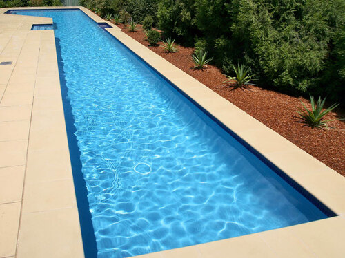 Some lane pools are just under 250 square feet.